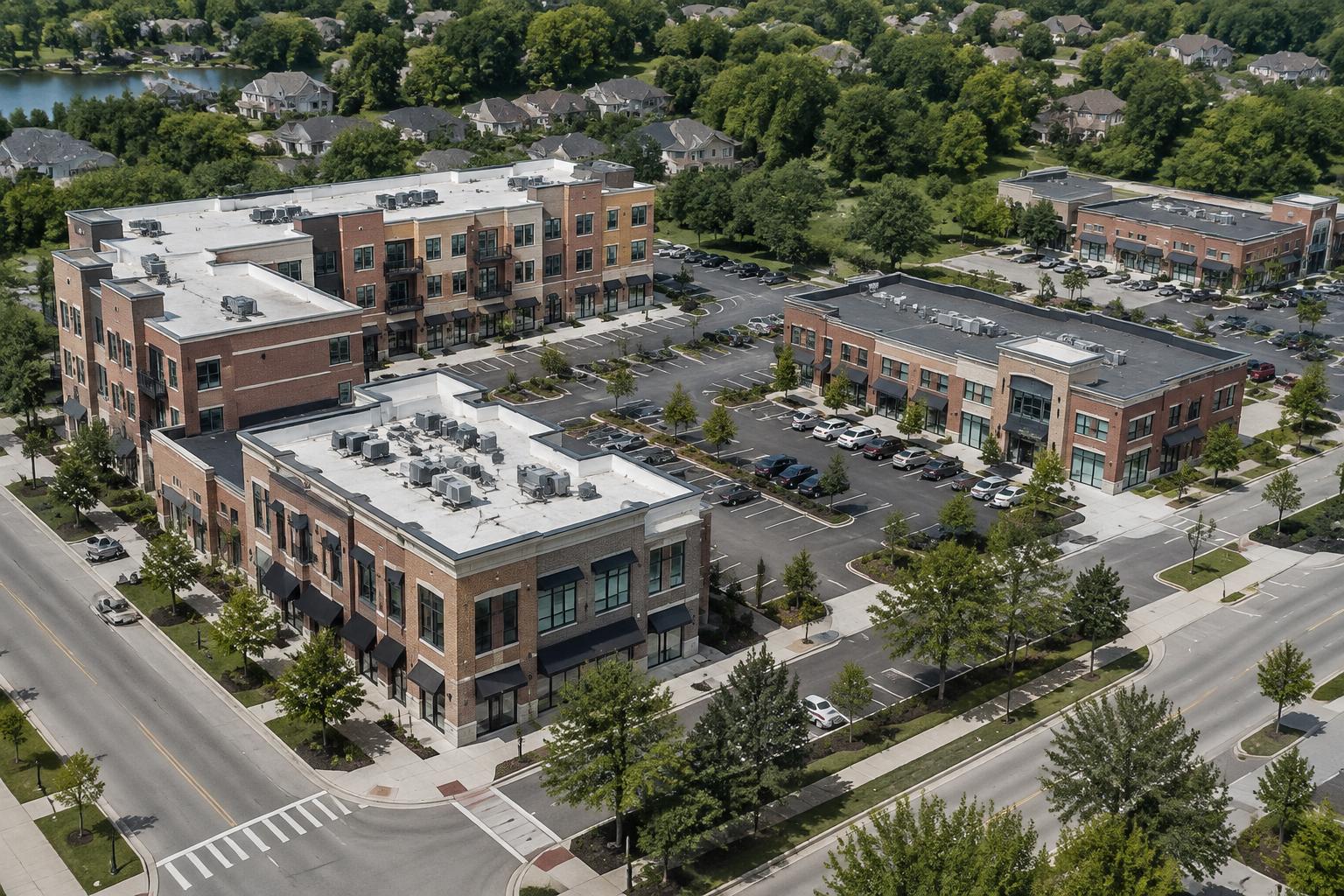 Mixed-Use Development — Aerial